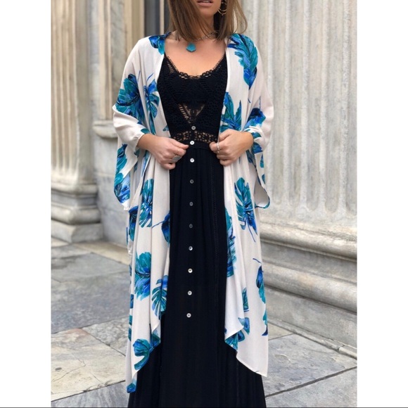 UMA Palm Leaf Kimono - Picture 5 of 7